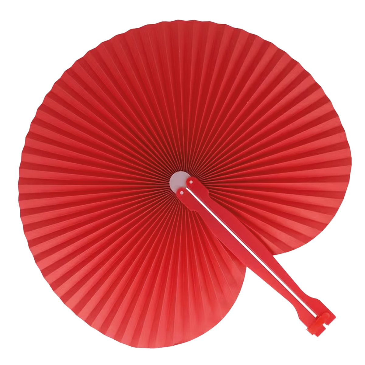 Opvouwbare-handwaaier-bedrukken-rood