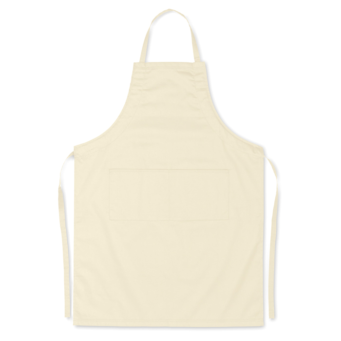 Keukenschort-met-2-zakken-Polykatoen-190-gm-bedrukken-beige