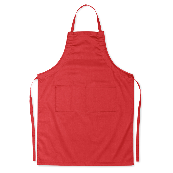 Keukenschort-met-2-zakken-Polykatoen-190-gm-bedrukken-rood