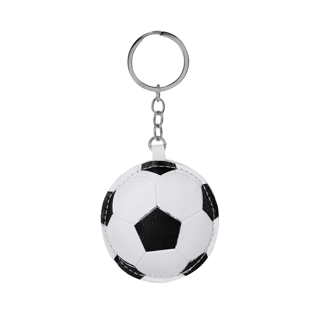 PU-voetbal-sleutelhanger-bedrukken-wit