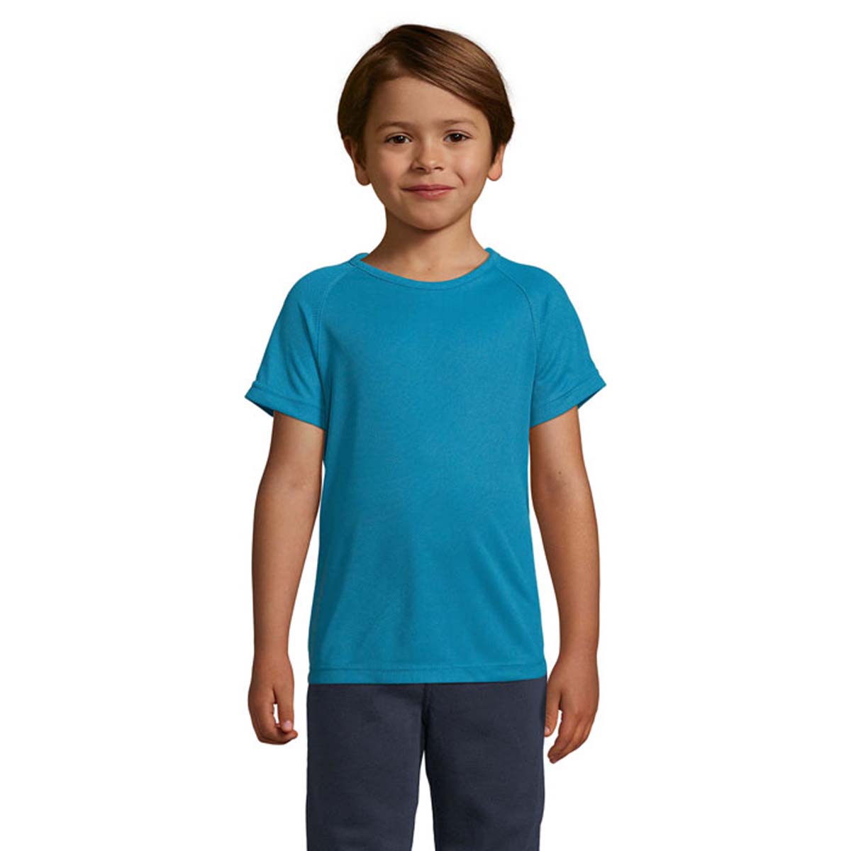 SOLS-SPORTY-Kinder-T-shirt-Polyester-140-gm-bedrukken-aqua