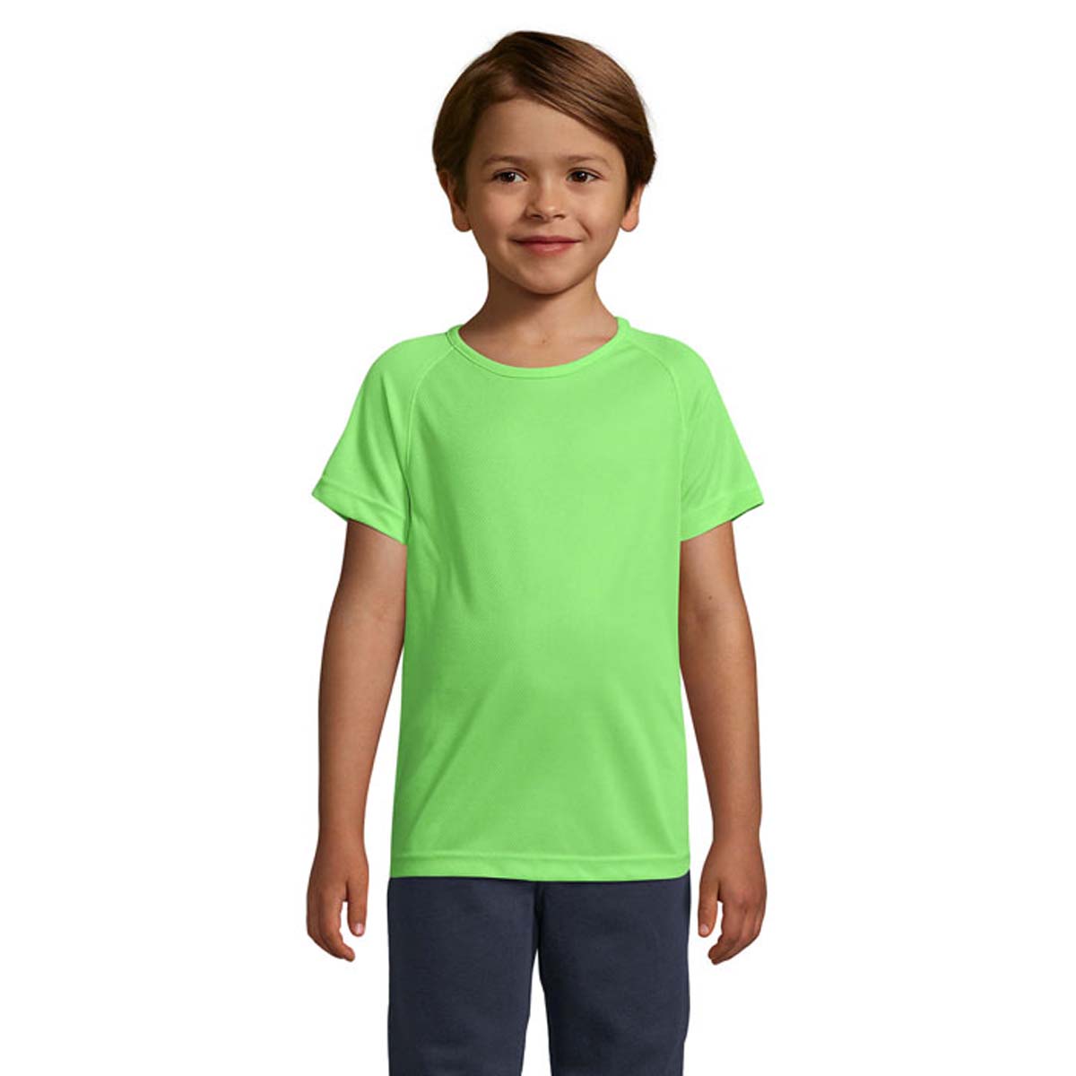 SOLS-SPORTY-Kinder-T-shirt-Polyester-140-gm-bedrukken-neon-green