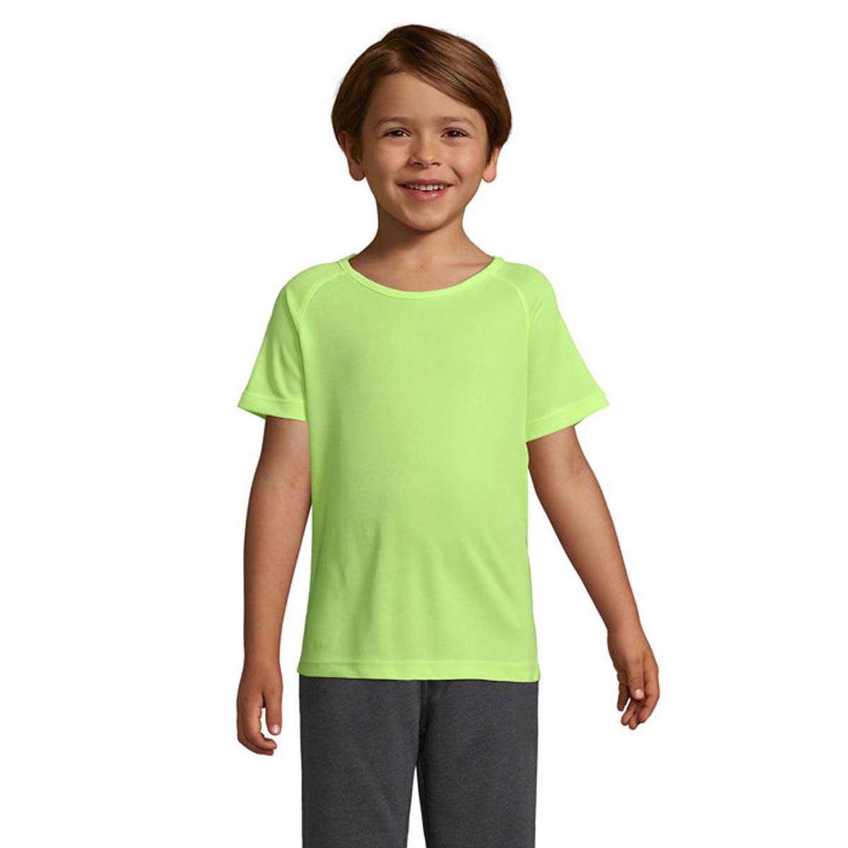 SOLS-SPORTY-Kinder-T-shirt-Polyester-140-gm-bedrukken-neon-yellow