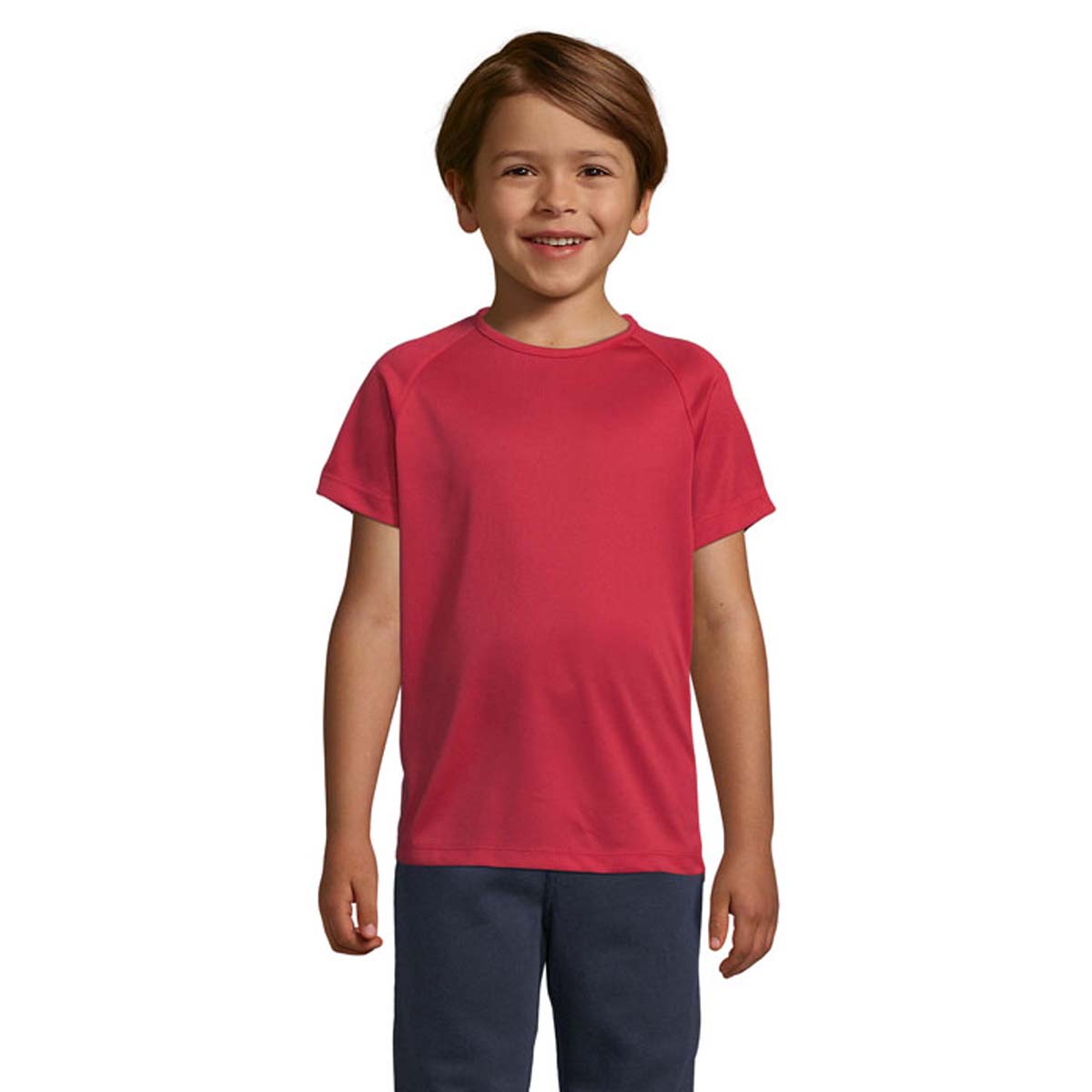 SOLS-SPORTY-Kinder-T-shirt-Polyester-140-gm-bedrukken-red