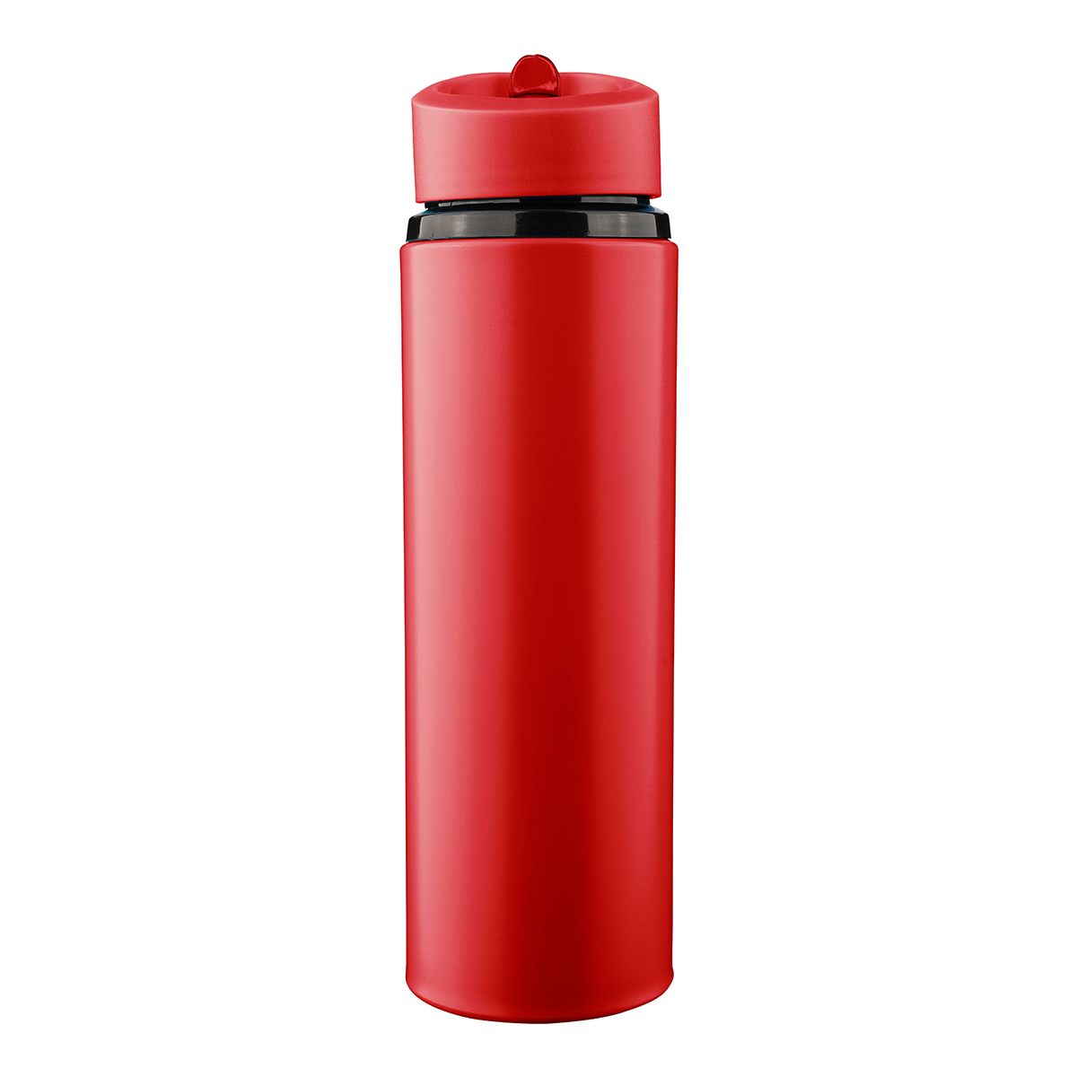 Drinkfles-met-rietje-en-drinktuit-Gerecycled-RVS-500-ml-bedrukken-rood