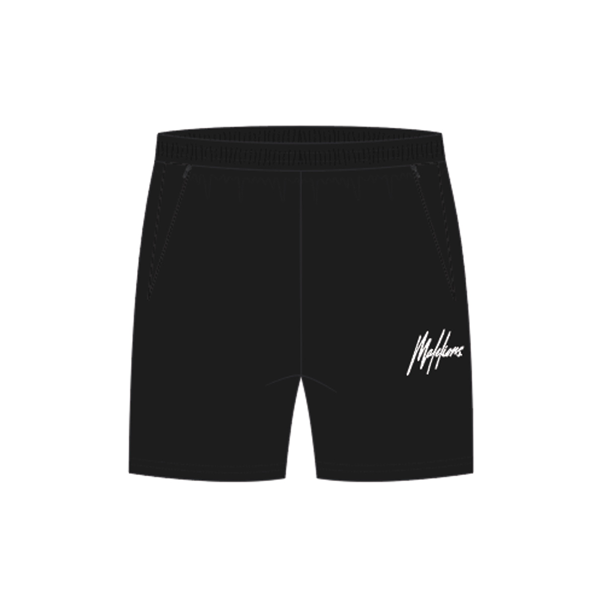 Malelions-Teamwear-Junior-Shorts-Katoen-bedrukken-zwart