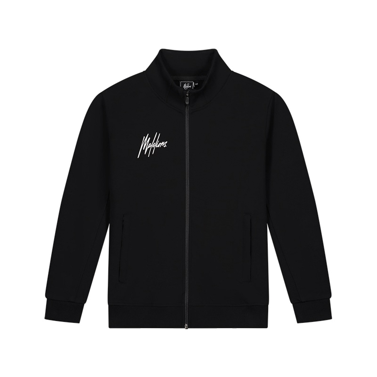 Malelions-Teamwear-Vest-met-rits-Kids-bedrukken-zwart