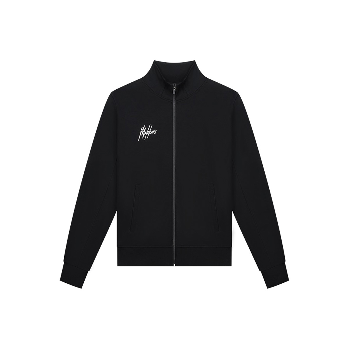 Malelions-Teamwear-Vest-met-rits-Katoen-bedrukken-zwart