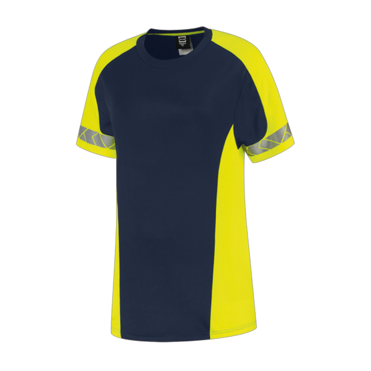 Tricorp-reflecterend-T-shirt-met-UPF-40-bescherming-Dames-180-gm-bedrukken-ink-fluor-yellow