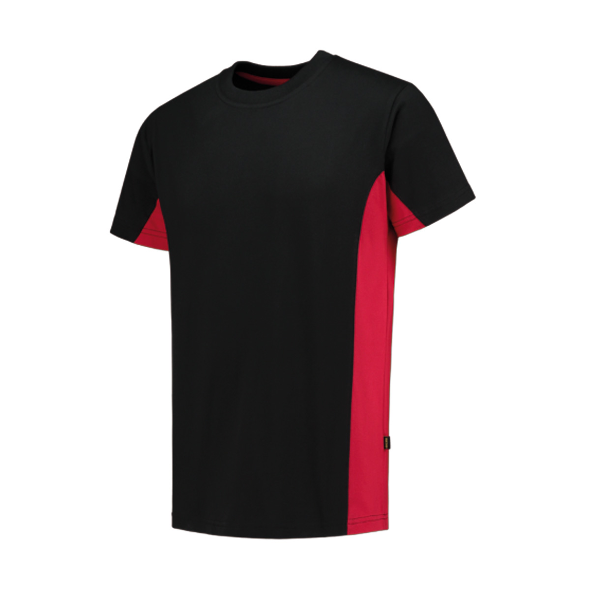 Tricorp-T-shirt-Bicolor-Unisex-Katoen-190-gm-bedrukken-black-red