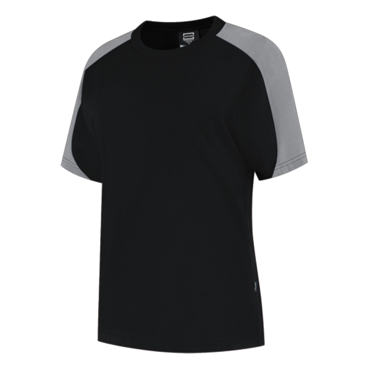 Tricorp-T-shirt-Bicolor-Redefined-Dames-Biologisch-katoen-210-gm-bedrukken-black-grey