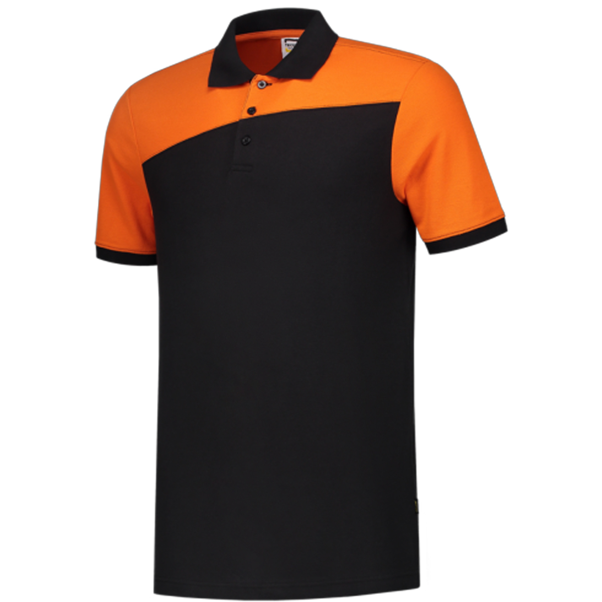Tricorp-Polo-Bicolor-Unisex-190-gm-bedrukken-black-orange