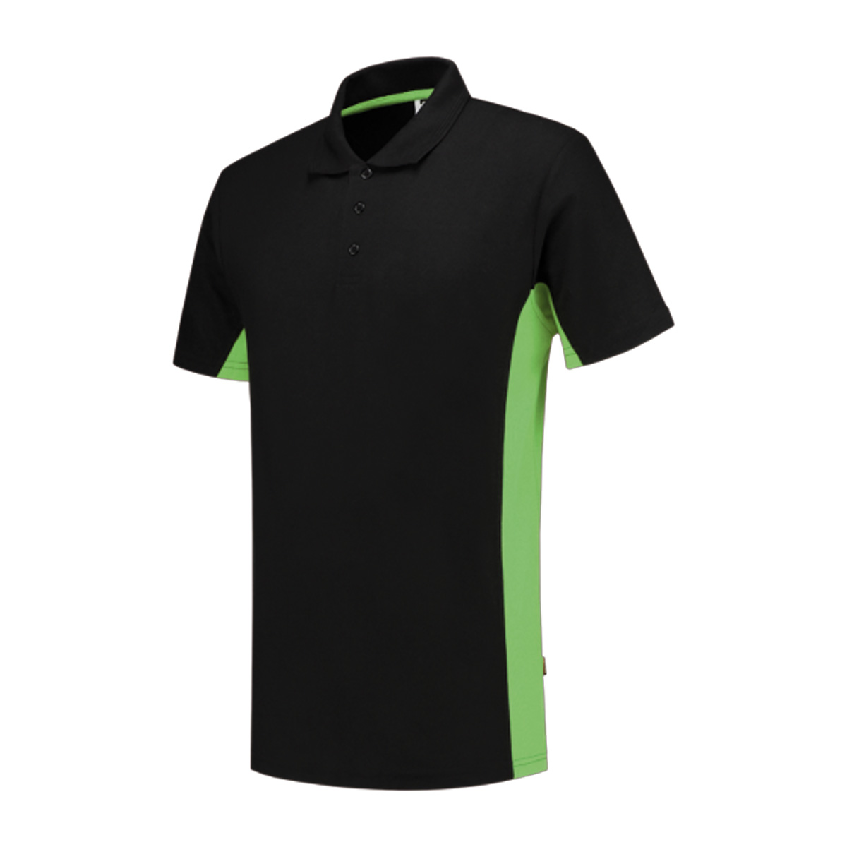 Tricorp-Polo-Bicolor-Unisex-180-gm-bedrukken-black-lime