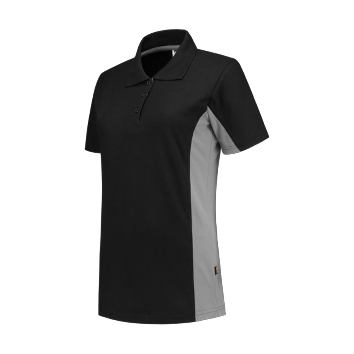 Tricorp-Polo-Bicolor-Dames-180-gm-bedrukken-black-grey