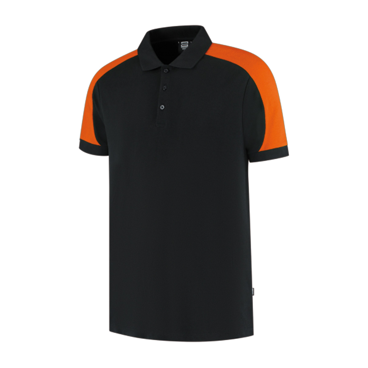Tricorp-Polo-Redefined-Biologisch-katoen-Unisex-210-gm-bedrukken-black-orange