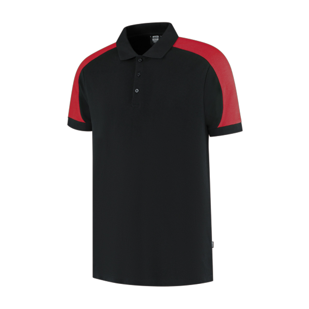 Tricorp-Polo-Redefined-Biologisch-katoen-Unisex-210-gm-bedrukken-black-brightred