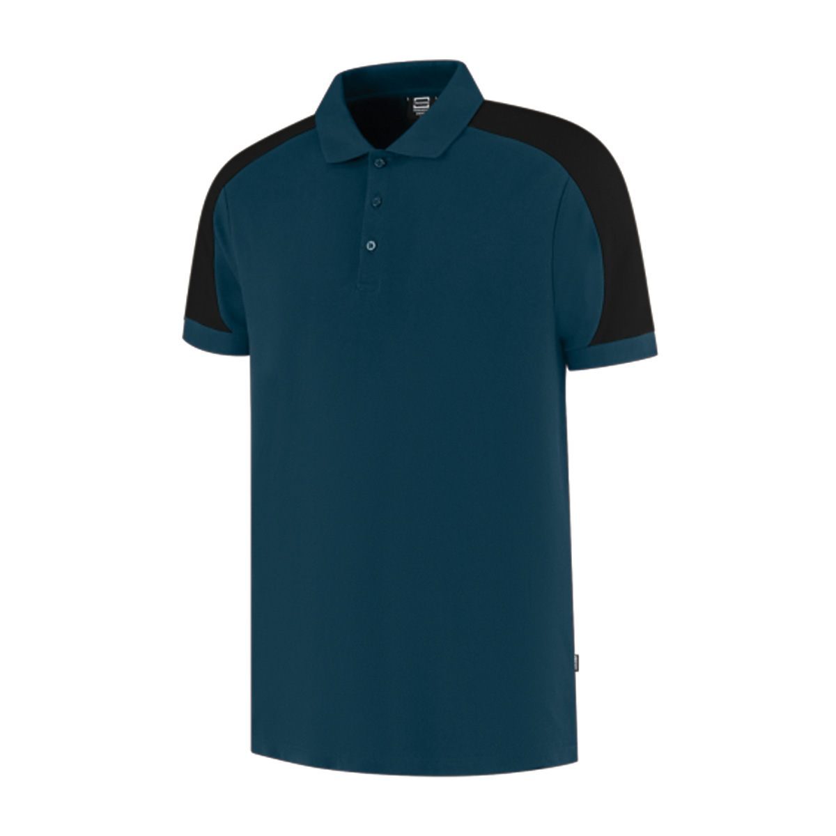 Tricorp-Polo-Redefined-Biologisch-katoen-Unisex-210-gm-bedrukken-teal-black