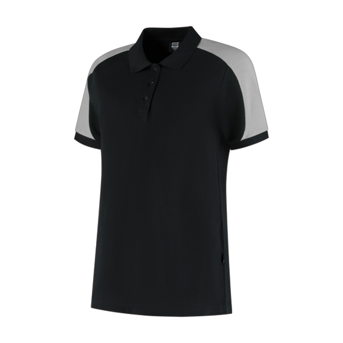 Tricorp-Polo-Redefined-Biologisch-katoen-Dames-210-gm-bedrukken-black-grey