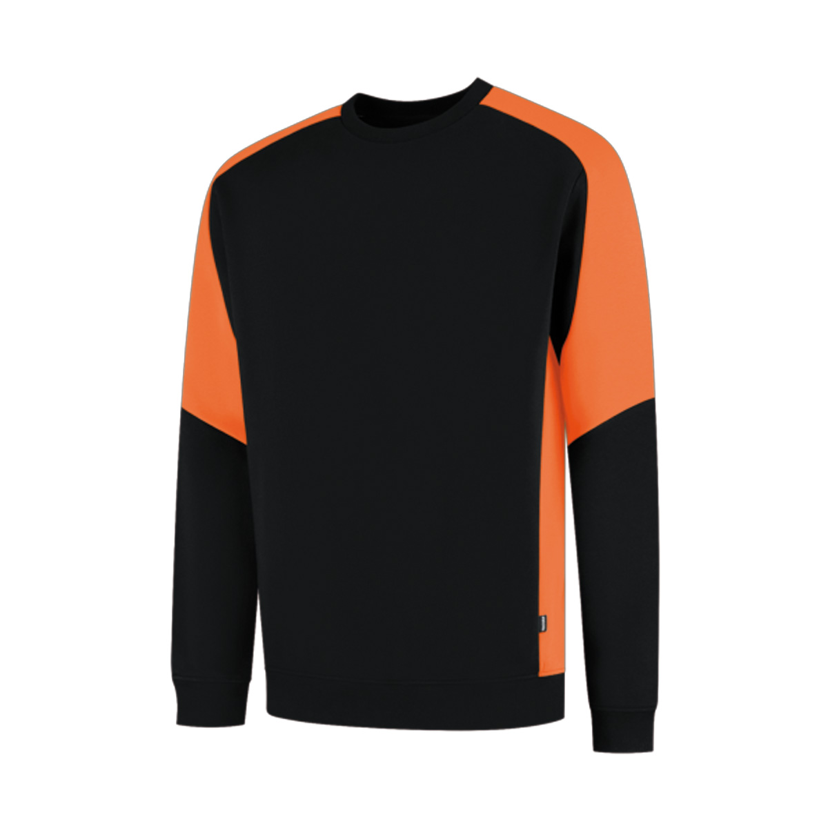 Tricorp-Sweater-Redefined-Unisex-320-gm-bedrukken-black-orange