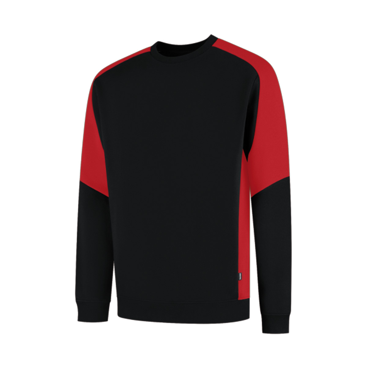 Tricorp-Sweater-Redefined-Unisex-320-gm-bedrukken-black-brightred