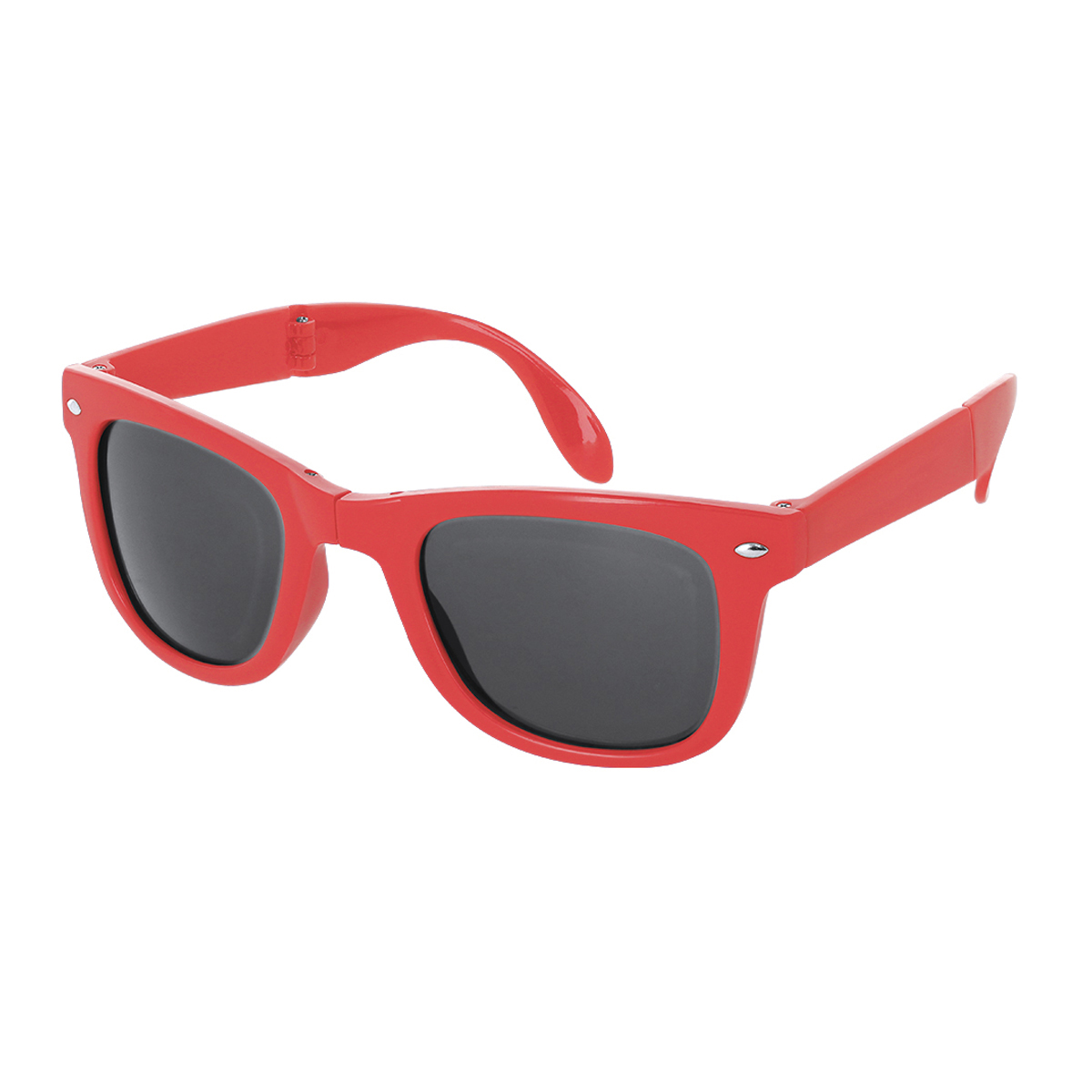 Opvouwbare-zonnebril-met-opbergzakje-UV400-bedrukken-rood