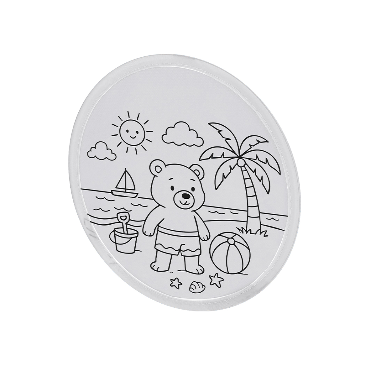 Frisbee-kleurset-met-5-krijtjes-bedrukken-wit