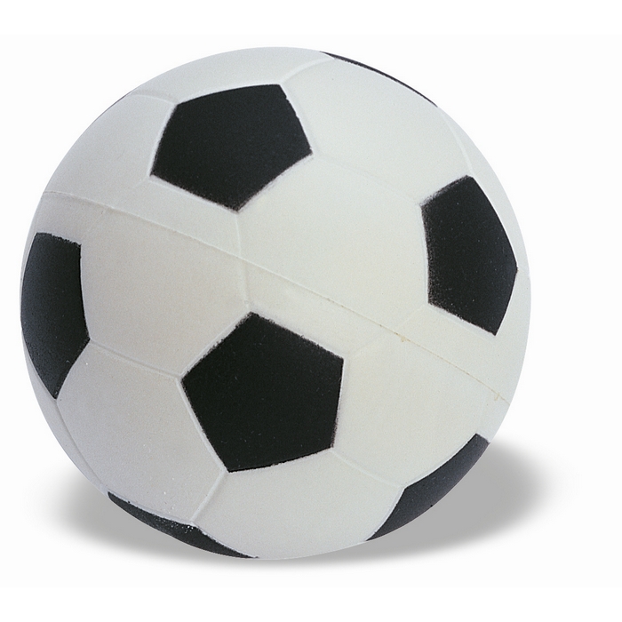 Stressbal-voetbal-Polyurethaan-6-cm-bedrukken-wit