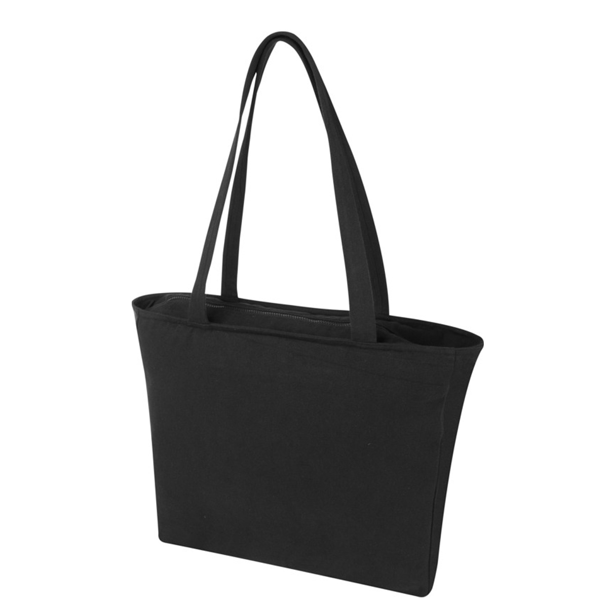 Draagtas-Gerecycled-katoen-en-gerecycled-polyester-500-gm-bedrukken-zwart