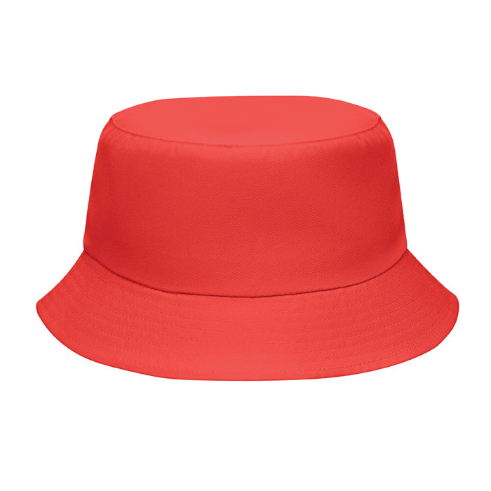 Polyester-vissershoedje-150-gm-bedrukken-rood