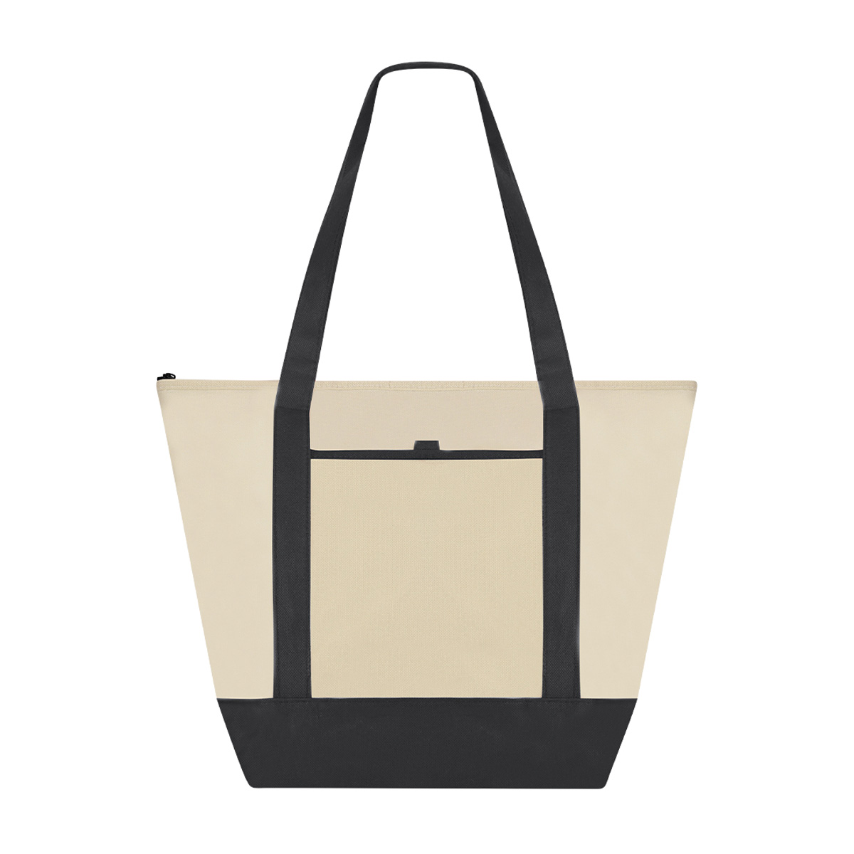 Koeltas-met-voorvak-Non-woven-34-x-445-cm-bedrukken-zwart