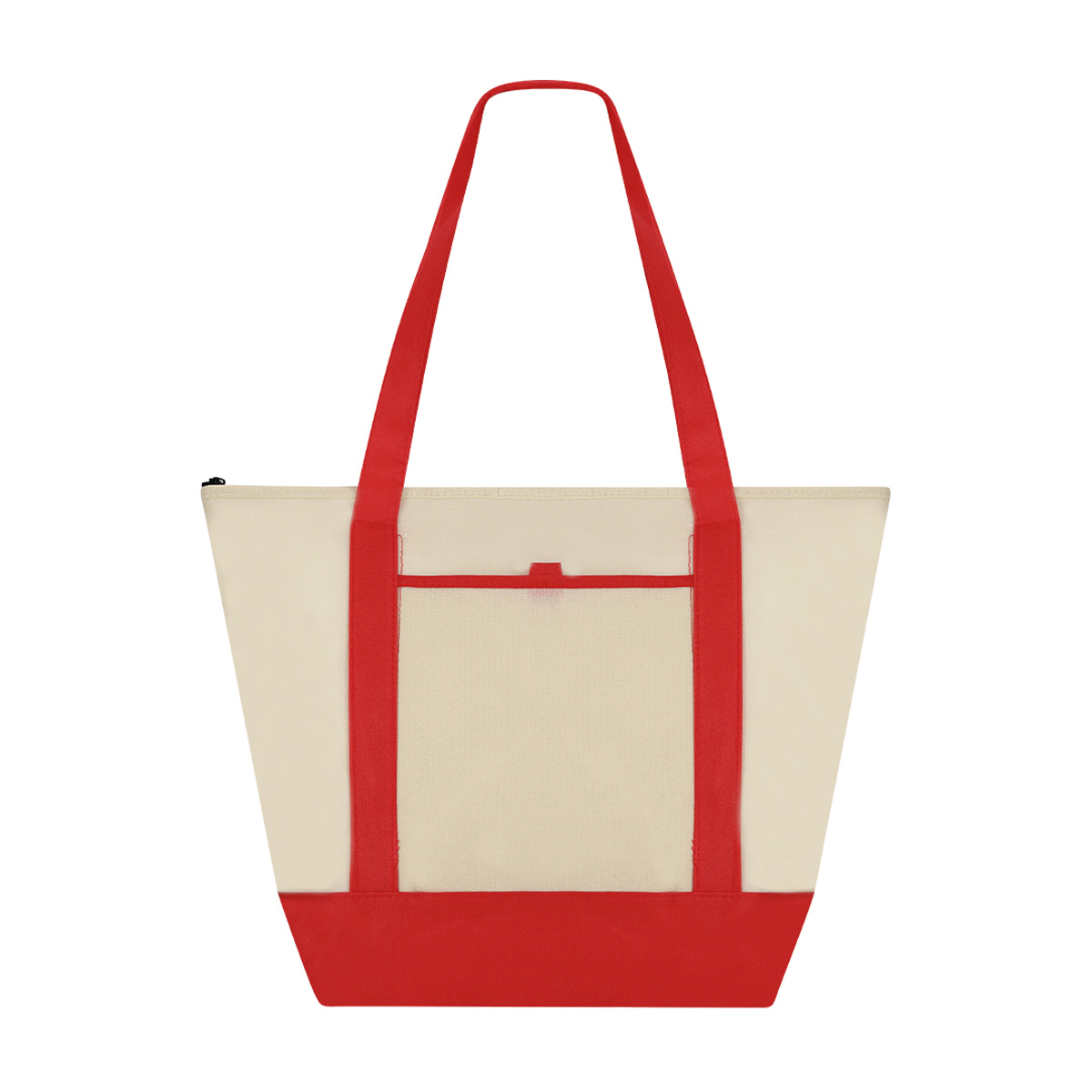 Koeltas-met-voorvak-Non-woven-34-x-445-cm-bedrukken-rood