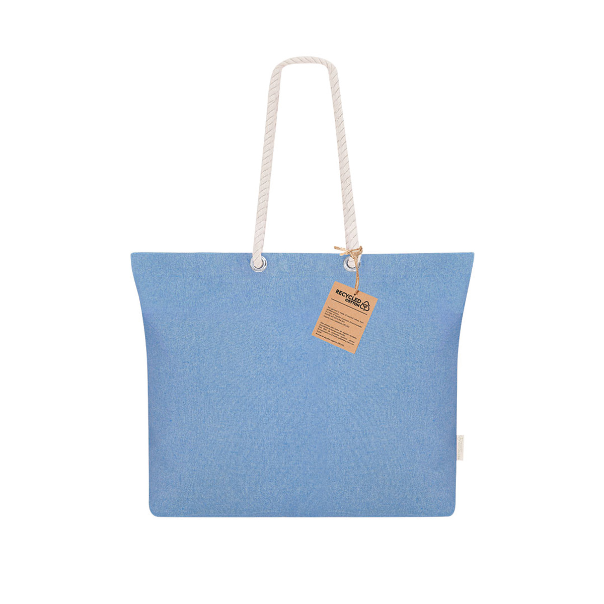 Strandtas-met-gevlochten-hengsels-Gerecycled-katoen-220-gm-bedrukken-blauw