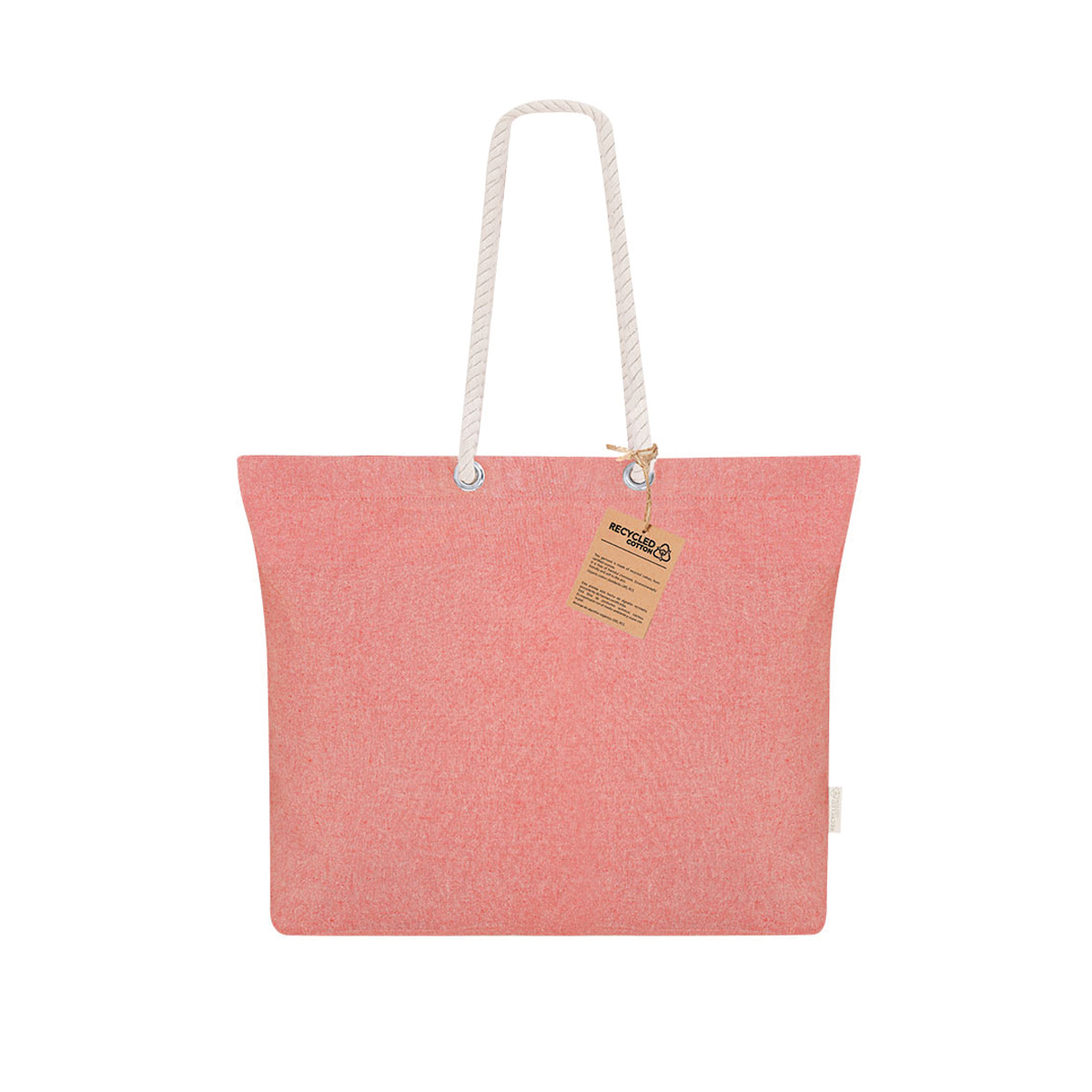 Strandtas-met-gevlochten-hengsels-Gerecycled-katoen-220-gm-bedrukken-roze