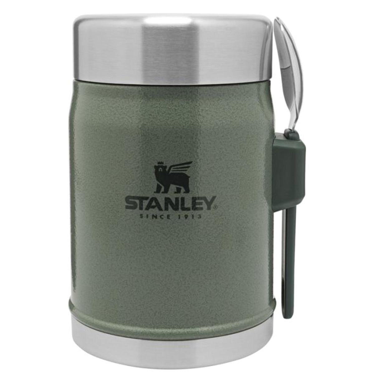 Stanley-lunchbeker-met-spork-Gerecycled-RVS-400-ml-bedrukken-groen