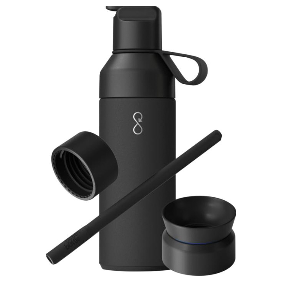 Ocean-Bottle-3-in-1-geschenkset-Gerecycled-RVS-500-ml-bedrukken-zwart