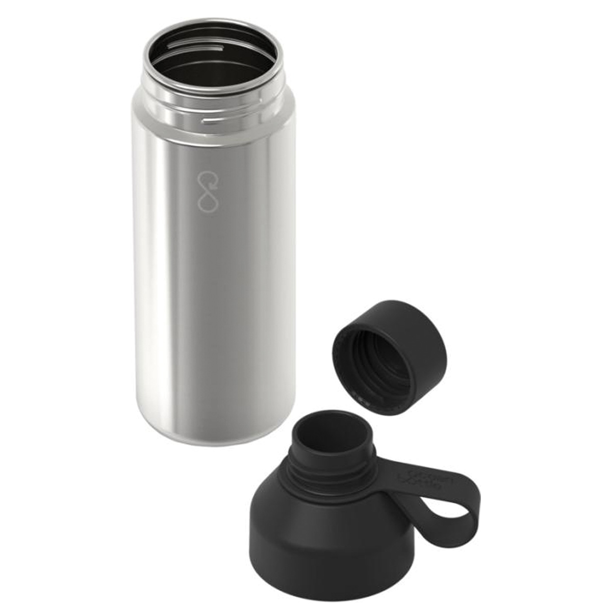 Ocean-Bottle-Lite-waterfles-Gerecycled-RVS-620-ml-bedrukken-zwart