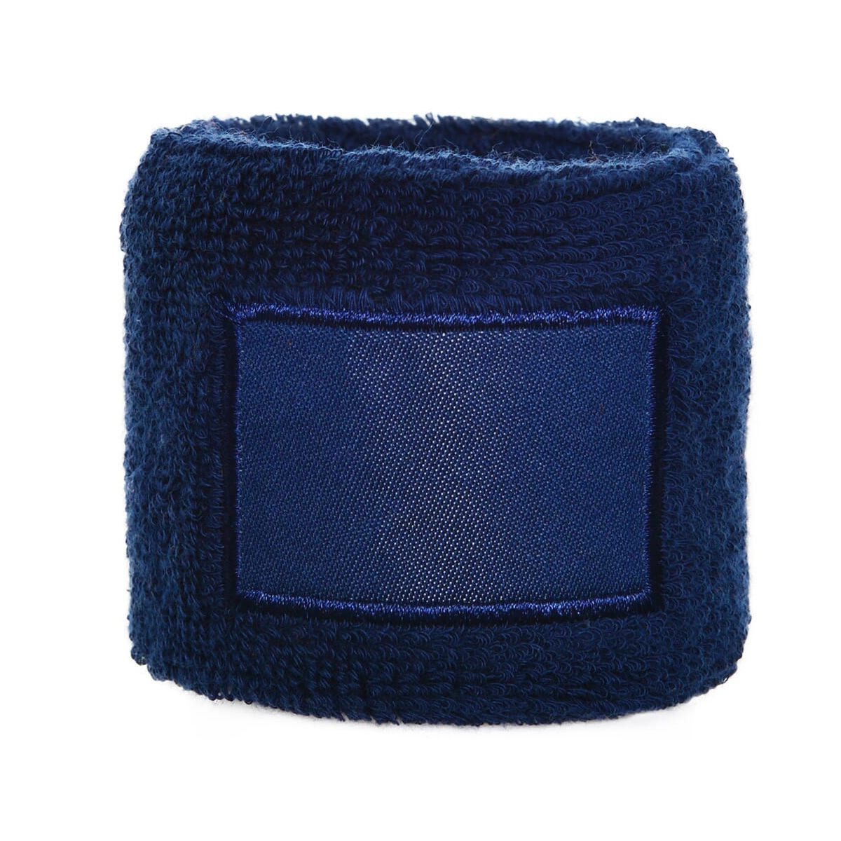 Katoenen-zweetbandje-met-patch-bedrukken-donkerblauw