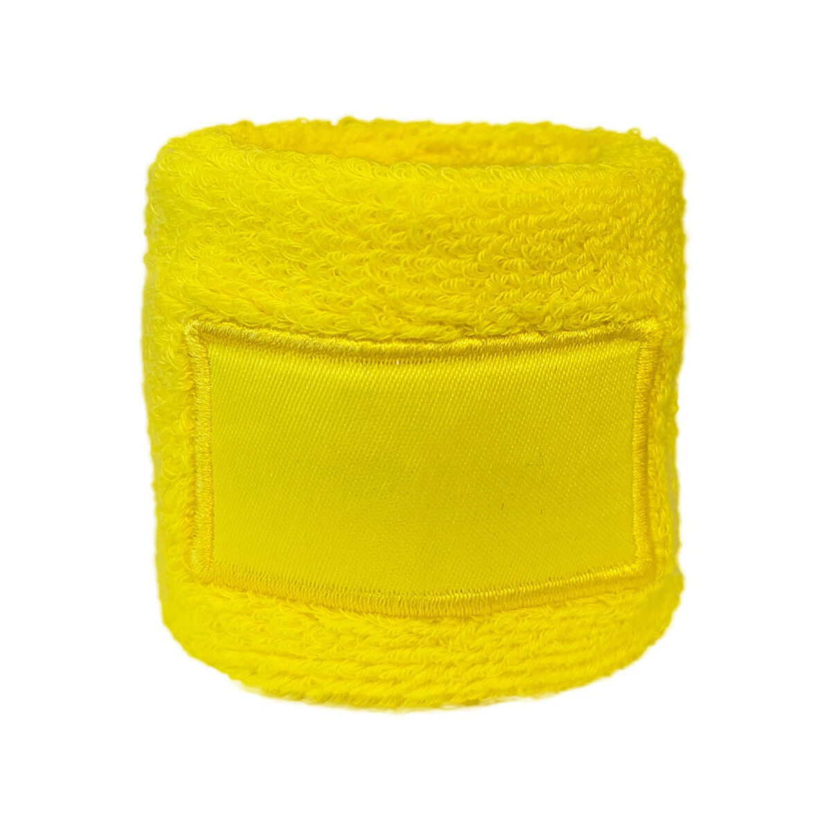 Katoenen-zweetbandje-met-patch-bedrukken-geel