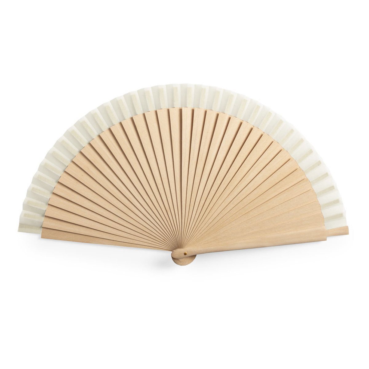Waaier-naturel-Hout-en-katoen-bedrukken-beige