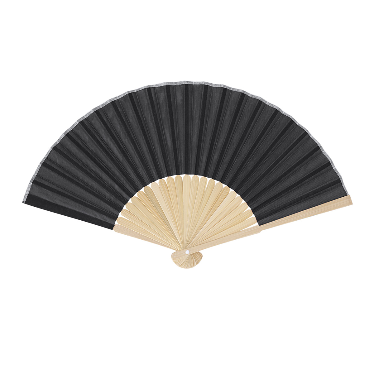 Sunset-waaier-Bamboe-Polyester-doek-bedrukken-zwart