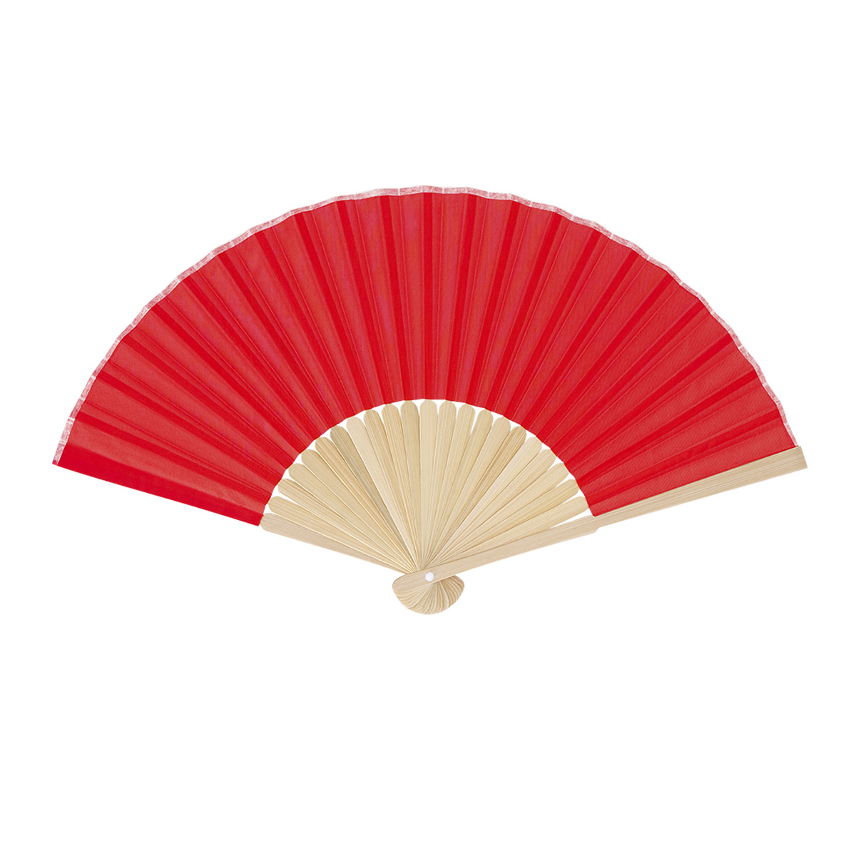 Sunset-waaier-Bamboe-Polyester-doek-bedrukken-rood