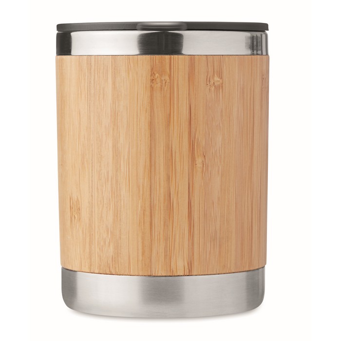 Dubbelwandige-bamboe-koffiebeker-250-ml-bedrukken-beige