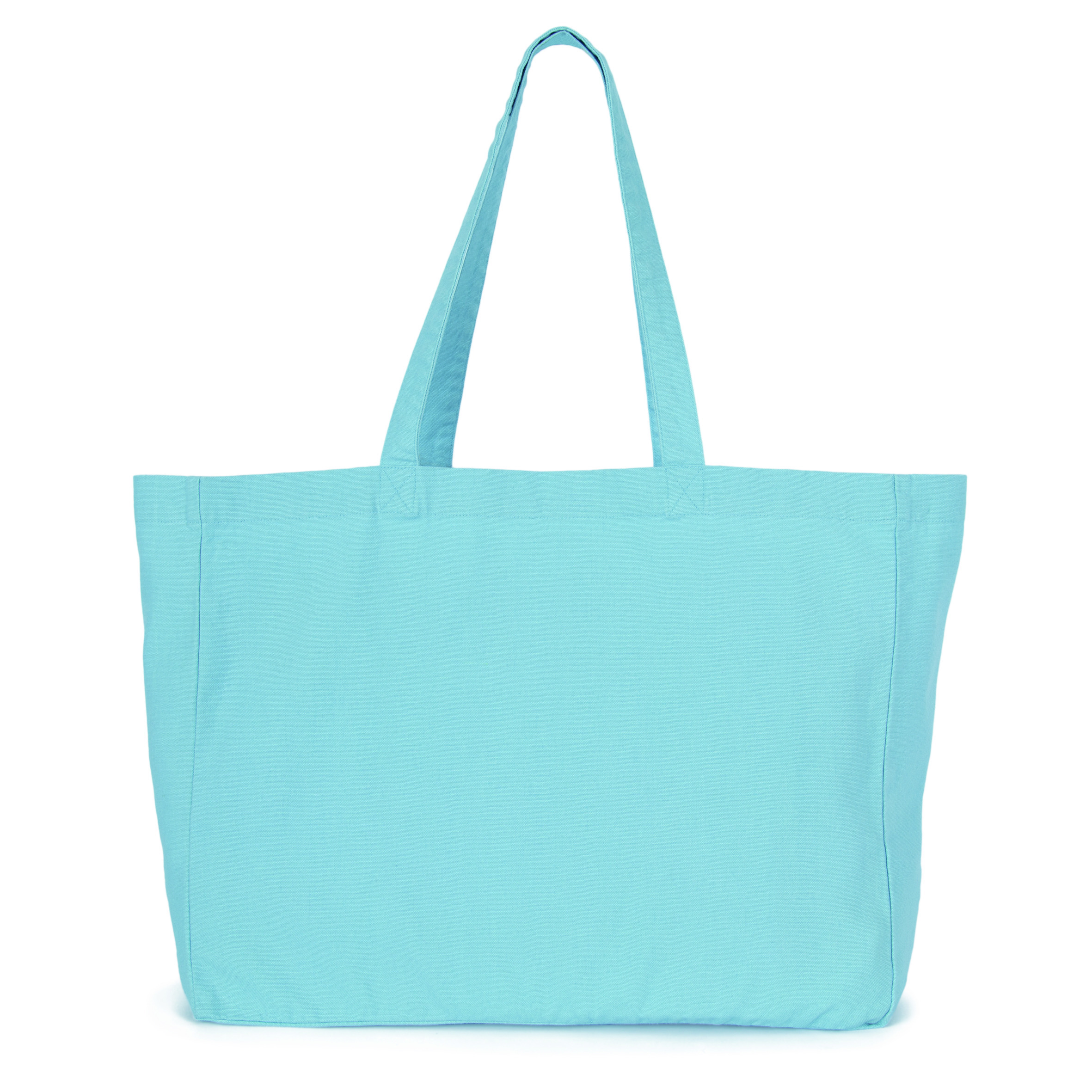 Kimood-rechthoekige-strandtas-Katoen-49-x-37-cm-26-liter-bedrukken-washed-dream-blue