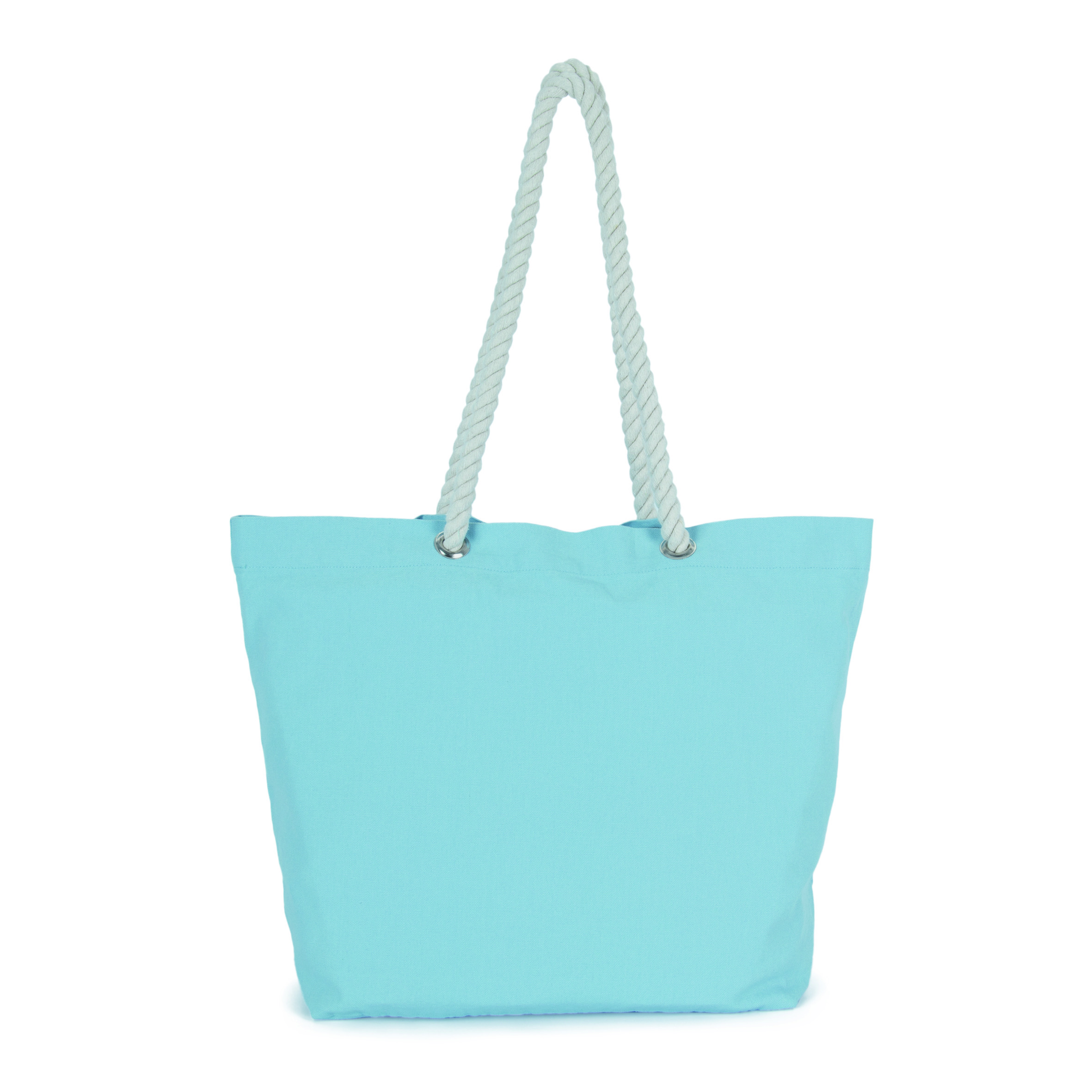 Kimood-strandtas-met-gevlochten-draaghengsels-Katoen-53-x-38-cm-31-liter-bedrukken-washed-dream-blue