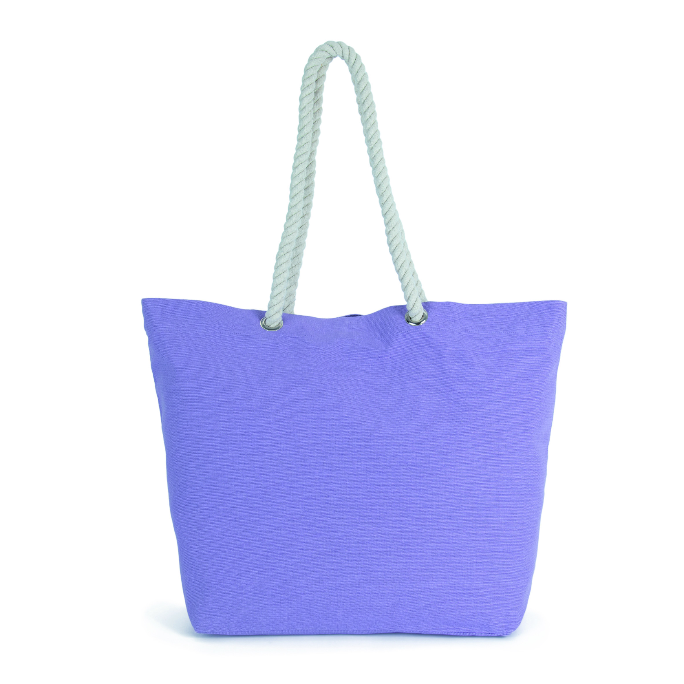 Kimood-strandtas-met-gevlochten-draaghengsels-Katoen-53-x-38-cm-31-liter-bedrukken-washed-lit-purple