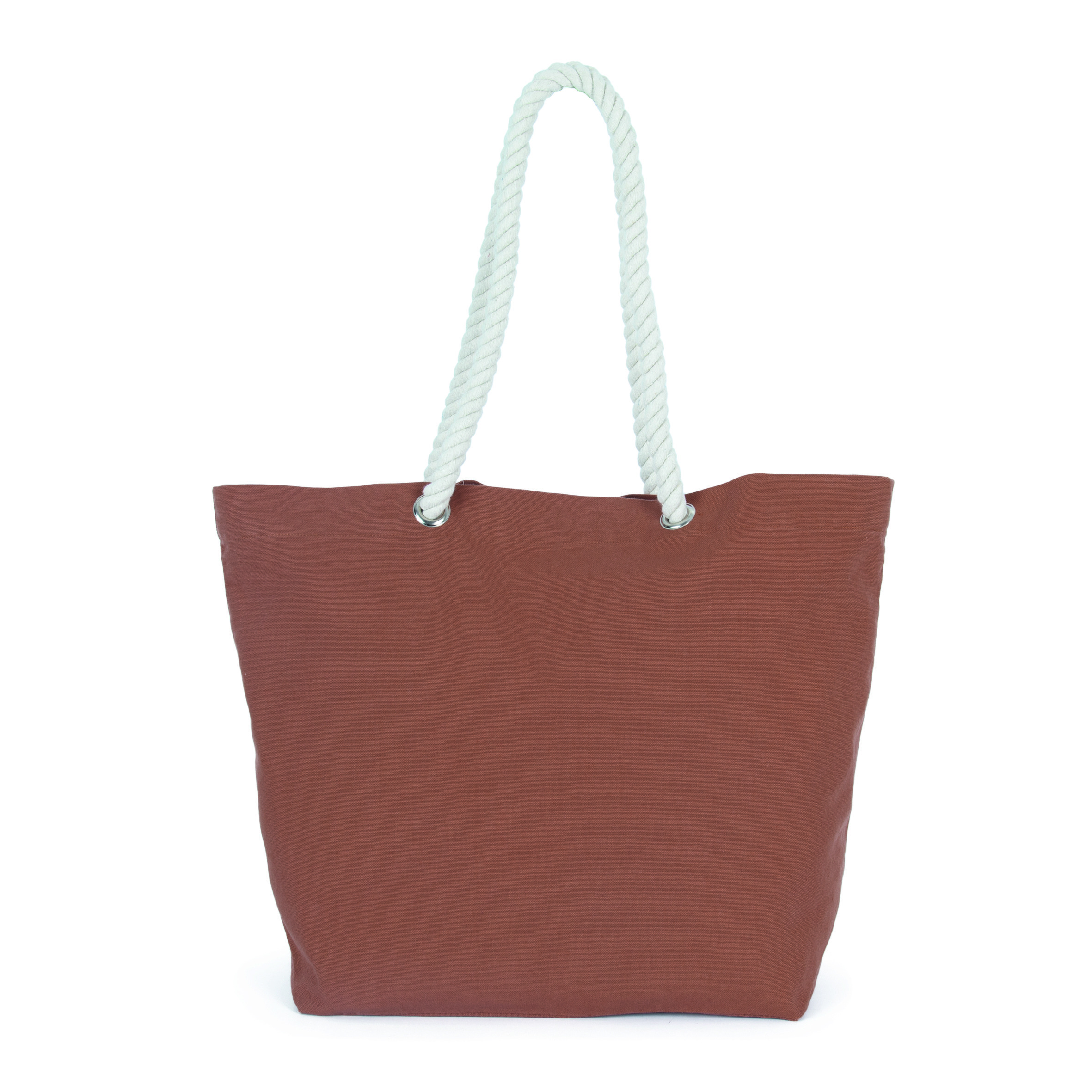 Kimood-strandtas-met-gevlochten-draaghengsels-Katoen-53-x-38-cm-31-liter-bedrukken-washed-sierra