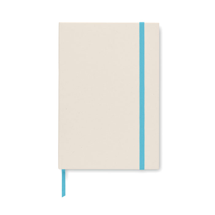 A5-notitieboekje-Gerecycled-karton-80-vellen-bedrukken-turquoise