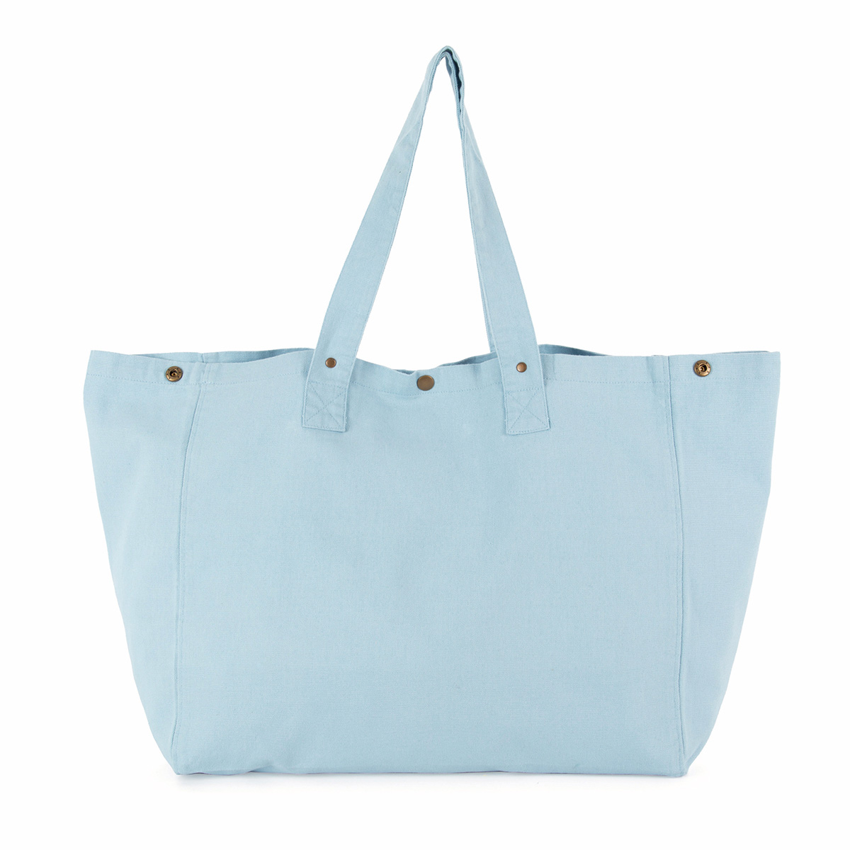 Kimood-strandtas-van-verwassen-katoen-66-x-37-cm-38-liter-bedrukken-washed-dream-blue