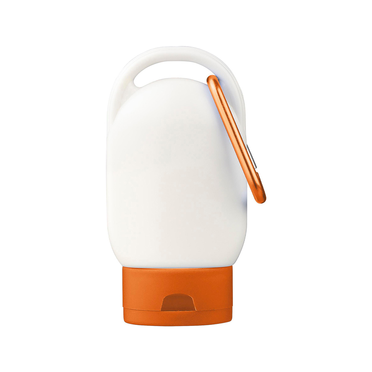 Zonnebrand-tube-SPF30-met-karabijnhaakje-bedrukken-oranje