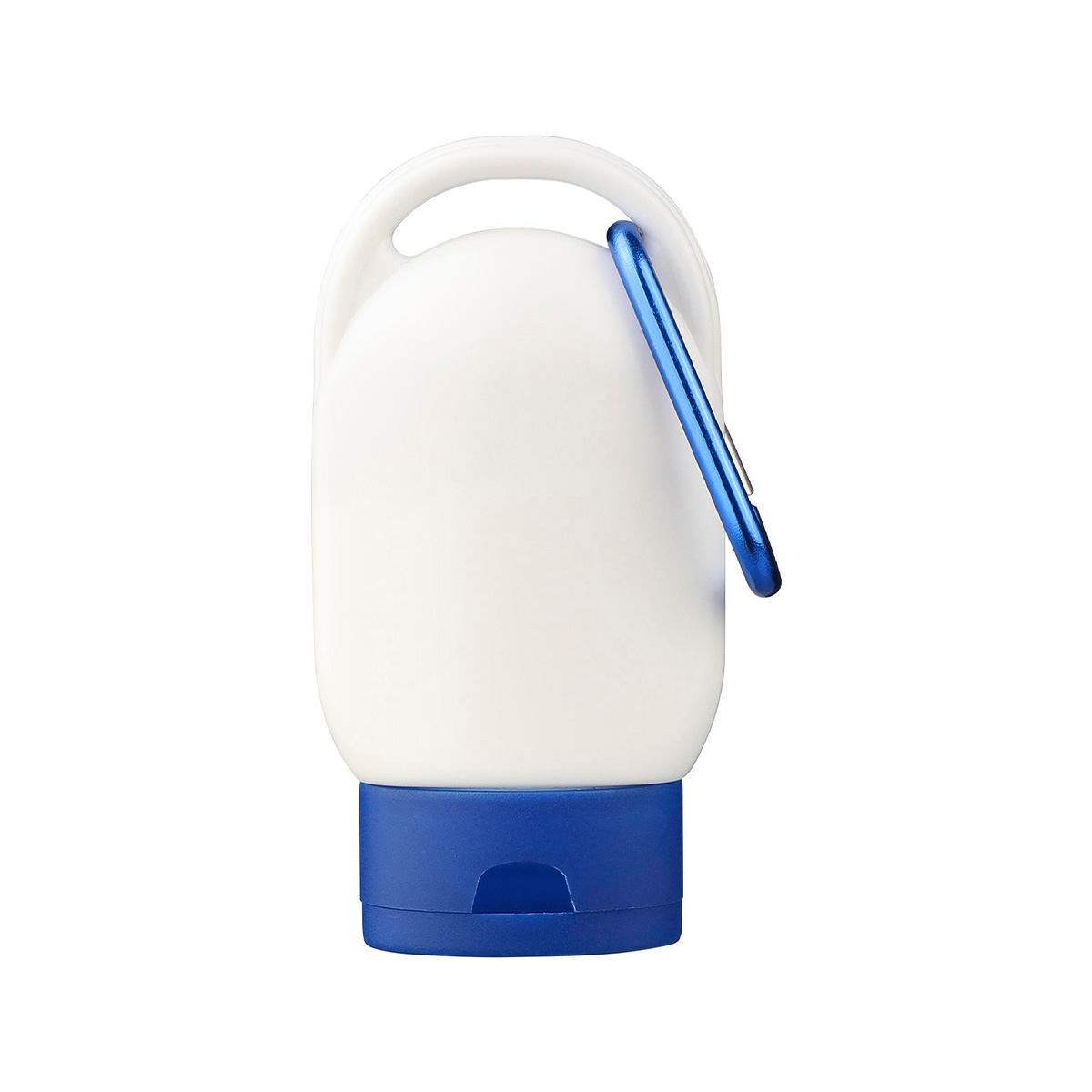 Zonnebrand-tube-SPF30-met-karabijnhaakje-bedrukken-blauw